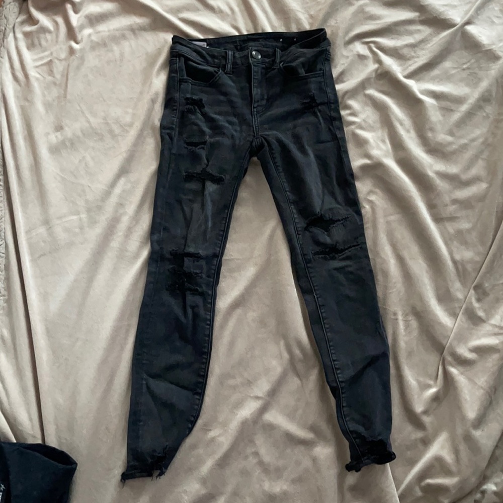 Black American eagle skinny jeans